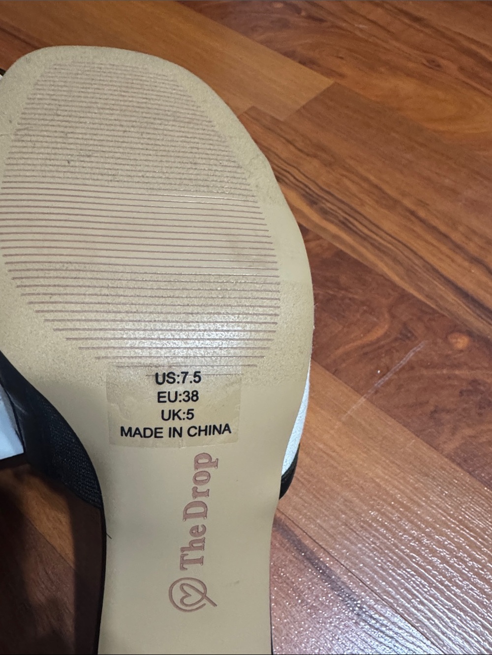 The Drop Women's Pattie Block Heeled Mule Sandal 7.5 38 NWT - Picture 5 of 5